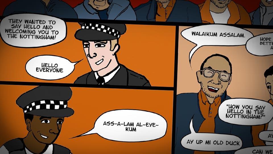 Comic panels